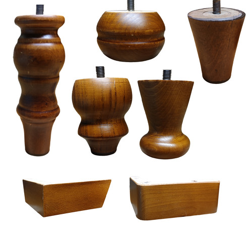 Piedi legno per letto - in,