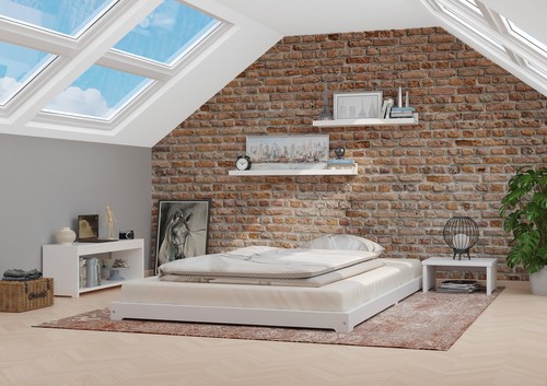 Tre varianti bianco futon - tre, di